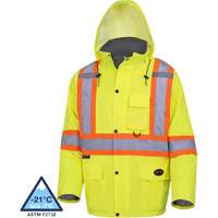 5031 Waterproof Quilted Safety Parka, High Visibility Lime-Yellow, Small Auto Electric Service Ltd.