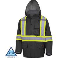 5031BK Waterproof Quilted Safety Parka, Black, Small Auto Electric Service Ltd.