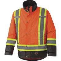 5400 Veste de s&eacute;curit&eacute; imperm&eacute;able 300D Trilobal antid&eacute;chirure, Polyester, Noir/Orange haute visibilit&eacute;, 2T-Grand Auto Electric Service Ltd.