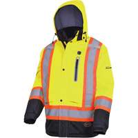 5408 Waterproof Heated Insulated Jacket, Men's, Small, High Visibility Lime-Yellow Auto Electric Service Ltd.