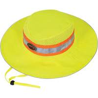 279 Chapeau de garde forestier avec sangle, Jaune lime haute visibilit&eacute;, Polyester Auto Electric Service Ltd.