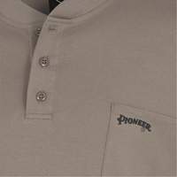 331 Chandail Henley en tricot interlock ignifuge, Petit, Beige Auto Electric Service Ltd.