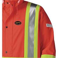 5896 Manteau long imperm&eacute;able et ignifuge, Petit, Orange haute visibilit&eacute; Auto Electric Service Ltd.