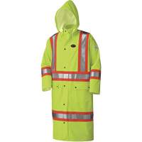 5897 Manteau long imperm&eacute;able et ignifuge, Grand, Jaune lime haute visibilit&eacute; Auto Electric Service Ltd.