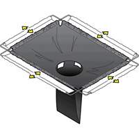 Square Ultra-Drain Guard&reg; Catch Basin Insert with Overflow Port, Oil & Sediment, 16" - 28" L x 20" - 36" W Auto Electric Service Ltd.