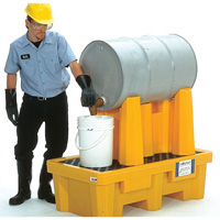 Syst&egrave;me de confinement Ultra-Drum pour 1 baril avec drain, 52" lo x 29" la x 49,5" ha, 750 gal. US Capacit&eacute; Auto Electric Service Ltd.