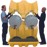 Syst&egrave;me de confinement Ultra-Drum sans drain pour 4 barils, 53" lo x 53" la x 77,8" ha, 3000 gal. US Capacit&eacute; Auto Electric Service Ltd.