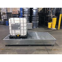 Steel Ultra-Twin IBC Spill Pallet&reg;, 370 US gal. Spill Capacity, 103.8" x 26.8" x 51.1" Auto Electric Service Ltd.