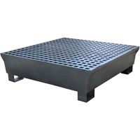 4-Drum Steel Ultra-Spill Pallet&reg;, 68 US gal. Spill Capacity, 49.1" x 47.1" x 10.9" Auto Electric Service Ltd.