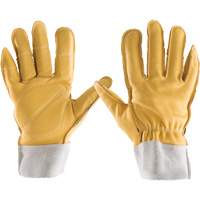 All-Leather Gloves, 7/Small, Grain Leather Palm, Elastic Cuff Auto Electric Service Ltd.