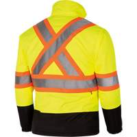 5771 Manteau de s&eacute;curit&eacute; imperm&eacute;able r&eacute;versible, Polyester/Polyur&eacute;thane, Jaune lime haute visibilit&eacute;, Petit Auto Electric Service Ltd.