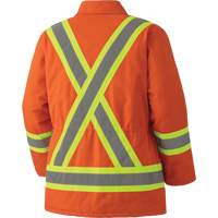 5537A Quilted Duck Safety Parka, High Visibility Orange, Small Auto Electric Service Ltd.