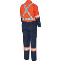 5514BB 2-Tone Safety Coveralls with Zipper Closure, 36, High Visibility Orange/Navy Blue Auto Electric Service Ltd.