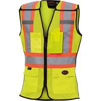 489 Women's High-Visibility Safety Tear-Away Vest, High Visibility Lime-Yellow, X-Small, Polyester Auto Electric Service Ltd.