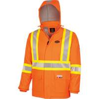 5884 Flash-Gard&reg; FR/Arc-Rated Waterproof Jacket with Hood, Small, High Visibility Orange, 51 cal/cm² Auto Electric Service Ltd.