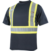 Quick Dry Short Sleeves T-Shirt, Polyester, Small, Navy Blue Auto Electric Service Ltd.