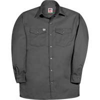Premium Long-Sleeve Work Shirt, Men's, Small, Charcoal Auto Electric Service Ltd.