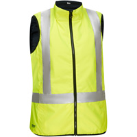 Veste bouffante, enveloppante et r&eacute;versible avec X au dos Bisley pour femmes, Jaune lime haute visibilit&eacute;, Petit, Polyester Auto Electric Service Ltd.