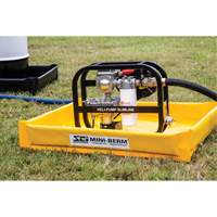 Berme de confinement compacte Mini-Berm en PVC jaune, Capacit&eacute; 10 gal. US, 2' la x 2' lo x 4" h Auto Electric Service Ltd.