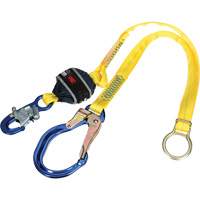 Tie-Back Web Shock-Absorbing Lanyard, 6', Rebar Hook Center, Snap Hook Leg Ends, Polyester Auto Electric Service Ltd.
