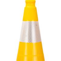 Premium Traffic Cone, 28", Yellow, 4" Reflective Collar(s) Auto Electric Service Ltd.