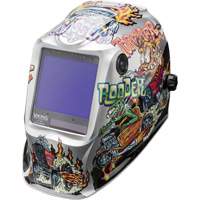 VIKING 3350 Hot Rodders Welding Helmet, 3.74" L x 3.34" W View Area, 5 - 13 Shade Range Auto Electric Service Ltd.