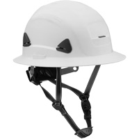 Casque Fibre Metal de style escalade avec bordure compl&egrave;te, R&eacute;pond aux normes CSA type 2, Suspension Rochet, Non ventil&eacute; Auto Electric Service Ltd.