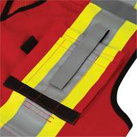 6678 High-Visibility Antimicrobial Mesh-Back Surveyor Vest, Red, Small, Polyester Auto Electric Service Ltd.