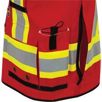 6678 High-Visibility Antimicrobial Mesh-Back Surveyor Vest, Red, Small, Polyester Auto Electric Service Ltd.