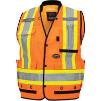 6680 High-Visibility Antimicrobial Mesh-Back Surveyor Vest, High Visibility Orange, Small, Polyester Auto Electric Service Ltd.