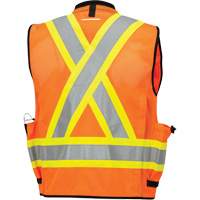 6680 High-Visibility Antimicrobial Mesh-Back Surveyor Vest, High Visibility Orange, Small, Polyester Auto Electric Service Ltd.