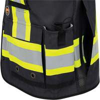 6679 High-Visibility Antimicrobial Mesh-Back Surveyor Vest, Black, Small, Polyester Auto Electric Service Ltd.