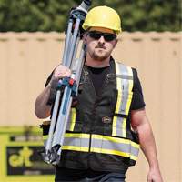 6679 High-Visibility Antimicrobial Mesh-Back Surveyor Vest, Black, Small, Polyester Auto Electric Service Ltd.