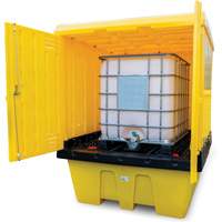 Hard Cover IBC Spill Pallet, 70" L x 70" W x 90" H, 1135 lbs. Load Capacity Auto Electric Service Ltd.