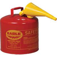 Safety Can for Flammables with Funnel, Type I, Galvanized Steel, 5 US gal., Red, FM Approved/UL/ULC Listed Auto Electric Service Ltd.
