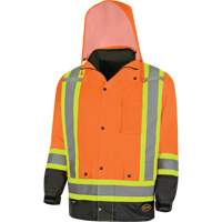 5056 Pioneer&reg; Yukon 7-in-1 Waterproof Winter Safety Parka, Polyester, Black/High Visibility Orange, X-Small Auto Electric Service Ltd.