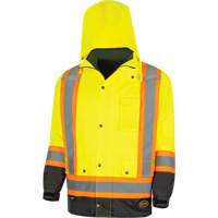 5057 Pioneer&reg; Yukon 7-in-1 Waterproof Winter Safety Parka, Polyester, Black/High Visibility Lime-Yellow, X-Small Auto Electric Service Ltd.