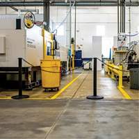 Industrial Stanchion Kit with Plastic Chain, 37" High, Red Auto Electric Service Ltd.