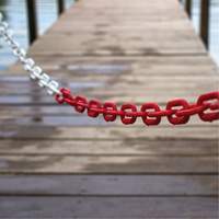 Bicolour Plastic Barrier Chain, Green/White Auto Electric Service Ltd.