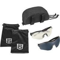 Ensemble de cache-œil pour lunettes de s&eacute;curit&eacute; MY6, Lentille Transparent/Fum&eacute;e, Antibu&eacute;e/Anti-&eacute;gratignures, ANSI Z87+ Auto Electric Service Ltd.