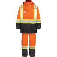 High-Visibility 150-Deniers Rain Suit, Polyester, Small, High Visibility Orange Auto Electric Service Ltd.