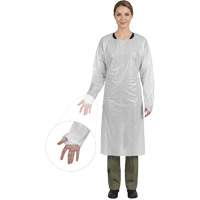 Blouse CoverMe avec passe-pouces, Taille unique, Blanc, Poly&eacute;thyl&egrave;ne Auto Electric Service Ltd.