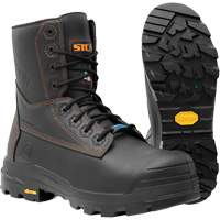 Metpro Flex Work Boots with Metguard, Leather, Size 4, Impermeable Auto Electric Service Ltd.