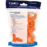Bouchons d'oreilles jetables en mousse orange SEALTEC33, Vrac - Sac en poly Auto Electric Service Ltd.