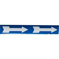 Arrow Pipe Markers, Self-Adhesive, 4" H x 12" W, White on Blue Auto Electric Service Ltd.