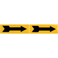 Arrow Pipe Marker, Self-Adhesive, 2-1/4" H x 7" W, Black on Yellow Auto Electric Service Ltd.