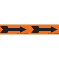Arrow Pipe Markers, Self-Adhesive, 2-1/4" H x 7" W, Black on Orange Auto Electric Service Ltd.