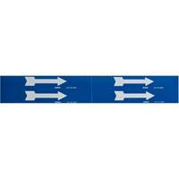 Arrow Pipe Markers, Self-Adhesive, 1-1/8" H x 7" W, White on Blue Auto Electric Service Ltd.