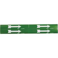 Arrow Pipe Markers, Self-Adhesive, 1-1/8" H x 7" W, White on Green Auto Electric Service Ltd.