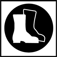 Right to Know Pictogram Labels -Boots, Vinyl, Sheet, 5/8" L x 3/4" W Auto Electric Service Ltd.